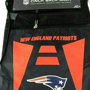 New England Patriots NFL Cinch Back-Sack Black Dra